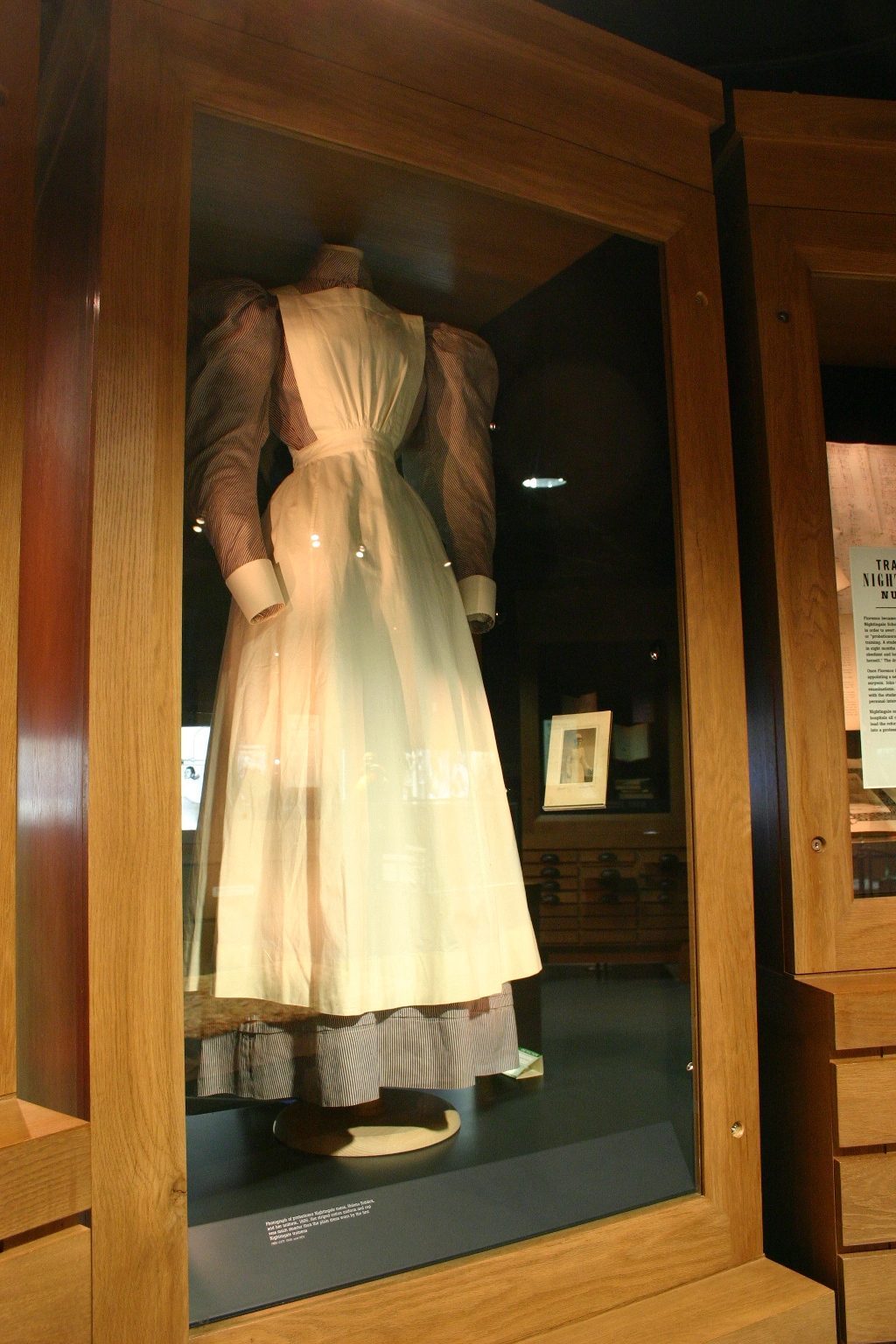 Helena Riddick's uniform and photo, Florence Nightingale Museum, St Thomas' Hospital, London (58).JPG